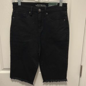 White Fable Ladies Black Shorts